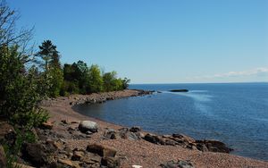 Preview wallpaper sea, shore, sky, landscape