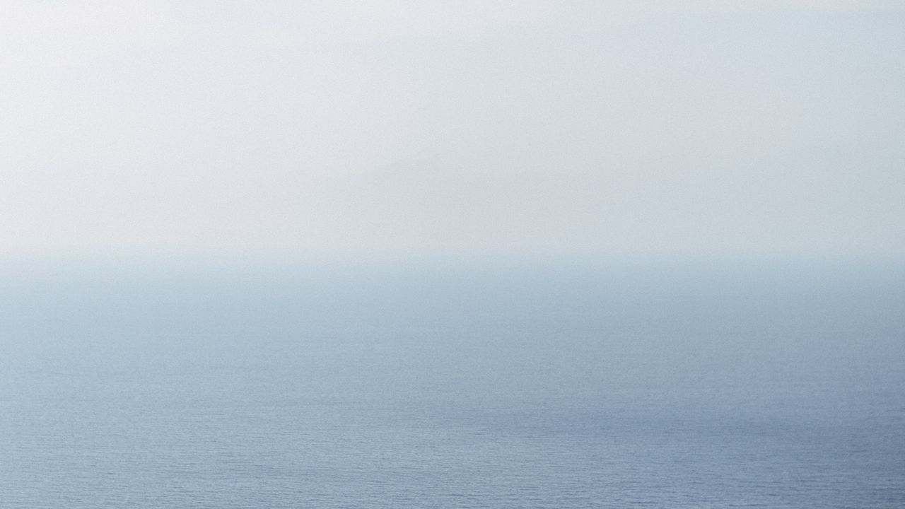 Wallpaper sea, sky, fog, horizon