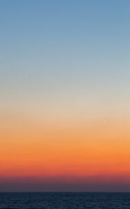 Preview wallpaper sea, sky, gradient, sunrise, landscape