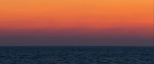 Preview wallpaper sea, sky, gradient, sunrise, landscape