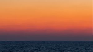 Preview wallpaper sea, sky, gradient, sunrise, landscape