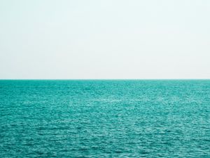 Preview wallpaper sea, sky, horizon, water, waves