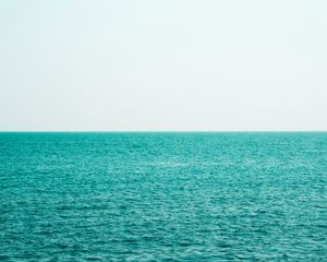 Preview wallpaper sea, sky, horizon, water, waves