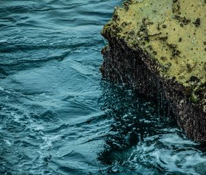 Preview wallpaper sea, stone, drops, nature