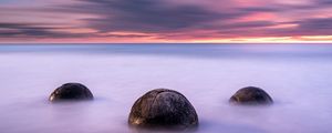 Preview wallpaper sea, stones, balls, water, nature