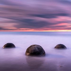 Preview wallpaper sea, stones, balls, water, nature