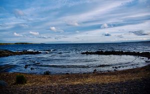 Preview wallpaper sea, stones, coast, nature