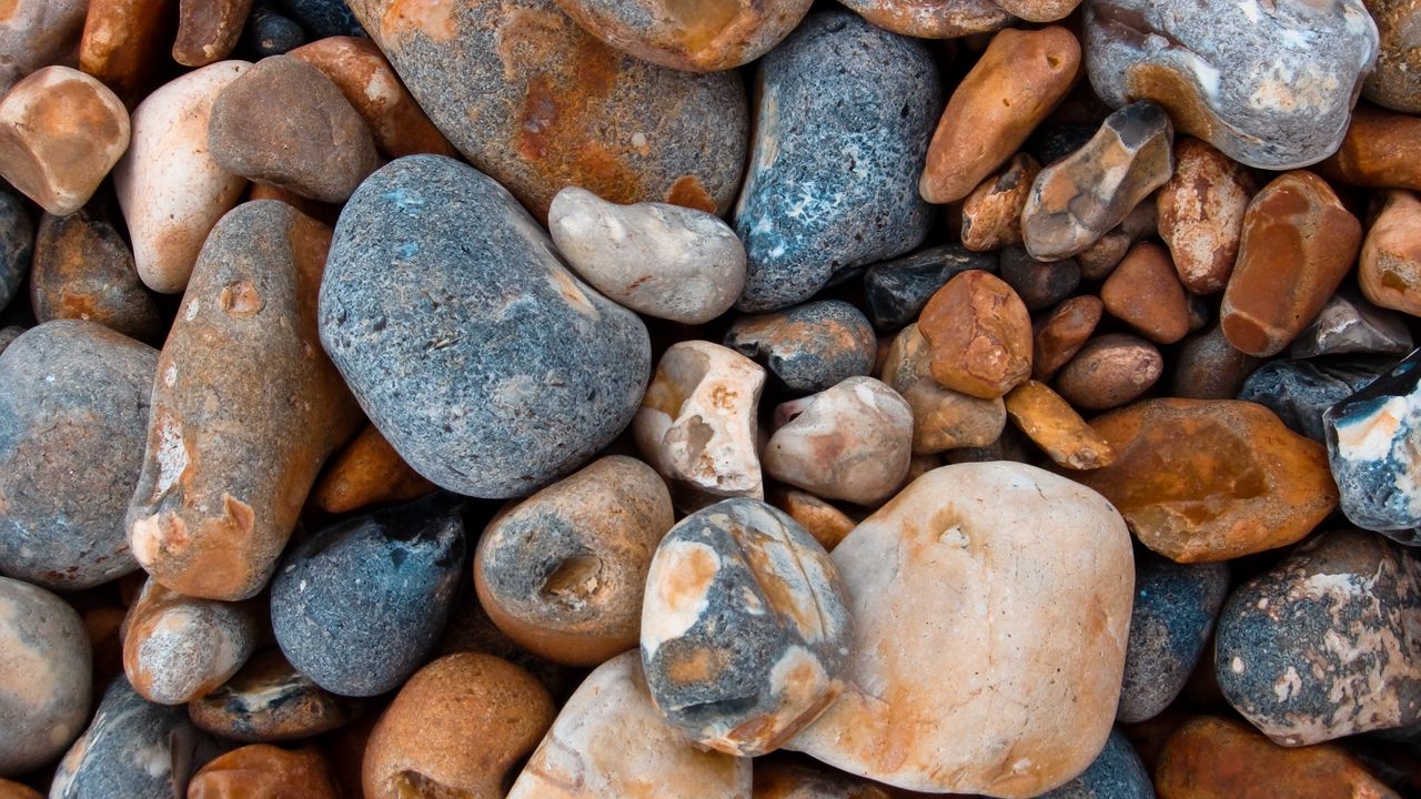 Wallpaper sea stones, form, pebbles, surface