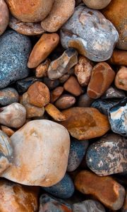 Preview wallpaper sea stones, form, pebbles, surface