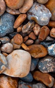 Preview wallpaper sea stones, form, pebbles, surface