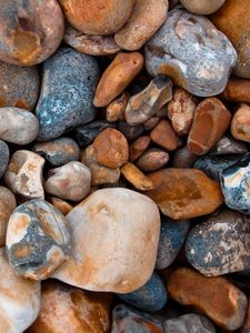 Preview wallpaper sea stones, form, pebbles, surface