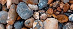 Preview wallpaper sea stones, form, pebbles, surface