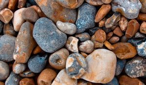 Preview wallpaper sea stones, form, pebbles, surface