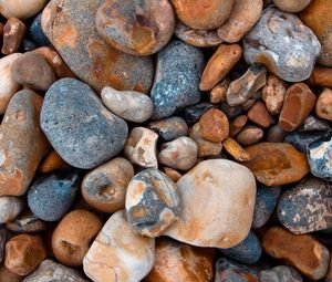 Preview wallpaper sea stones, form, pebbles, surface