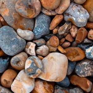 Preview wallpaper sea stones, form, pebbles, surface