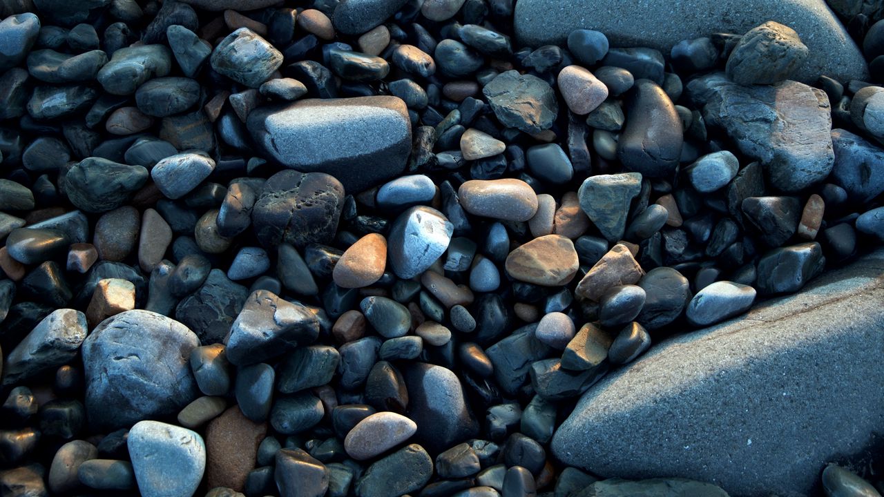 Wallpaper sea stones, pebbles, forms