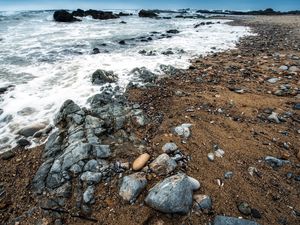 Preview wallpaper sea, stones, reeves