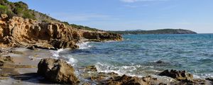 Preview wallpaper sea, stones, rocks, waves, coast