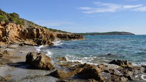 Preview wallpaper sea, stones, rocks, waves, coast