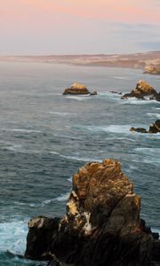 Preview wallpaper sea, stones, rocks, nature