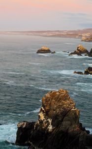 Preview wallpaper sea, stones, rocks, nature