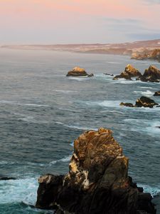 Preview wallpaper sea, stones, rocks, nature