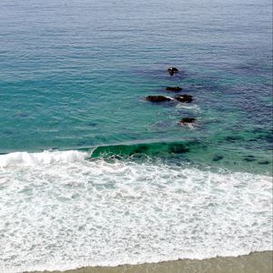 Preview wallpaper sea, stones, sea foam, nature