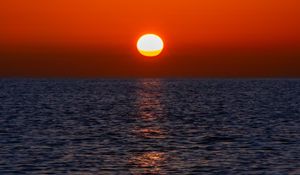 Preview wallpaper sea, sun, sunrise, nature