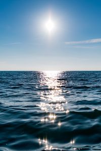 Preview wallpaper sea, sunlight, horizon, shine