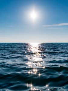 Preview wallpaper sea, sunlight, horizon, shine