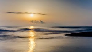 Preview wallpaper sea, sunrise, horizon, nature