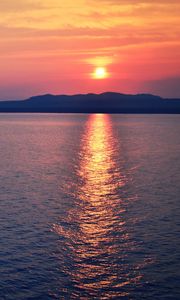 Preview wallpaper sea, sunset, horizon