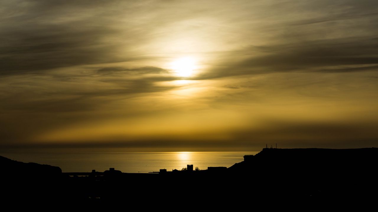 Wallpaper sea, sunset, horizon, nature