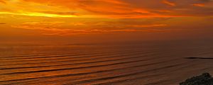 Preview wallpaper sea, sunset, shore, sky