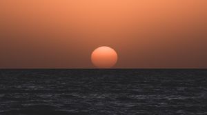 Preview wallpaper sea, sunset, waves, water, dusk