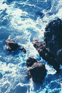 Preview wallpaper sea, surf, reefs, rocks