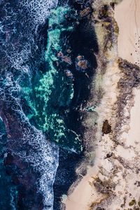 Preview wallpaper sea, surf, shore, view from above, prevelly, western australia