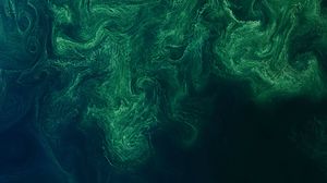 Preview wallpaper sea, surface, aerial view, waves, abstraction