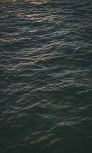Preview wallpaper sea, surface, ripples, dark