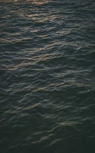 Preview wallpaper sea, surface, ripples, dark