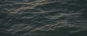 Preview wallpaper sea, surface, ripples, dark
