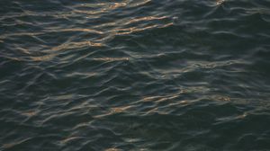 Preview wallpaper sea, surface, ripples, dark