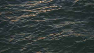 Preview wallpaper sea, surface, ripples, dark
