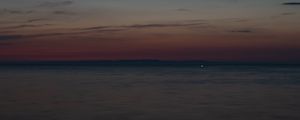 Preview wallpaper sea, twilight, horizon, landscape, dark