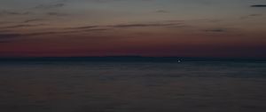 Preview wallpaper sea, twilight, horizon, landscape, dark