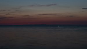 Preview wallpaper sea, twilight, horizon, landscape, dark