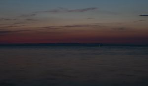 Preview wallpaper sea, twilight, horizon, landscape, dark