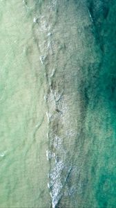 Preview wallpaper sea, water, aerial view, waves