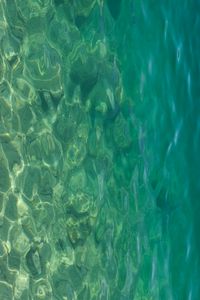 Preview wallpaper sea, water, bottom, stones, glare, nature