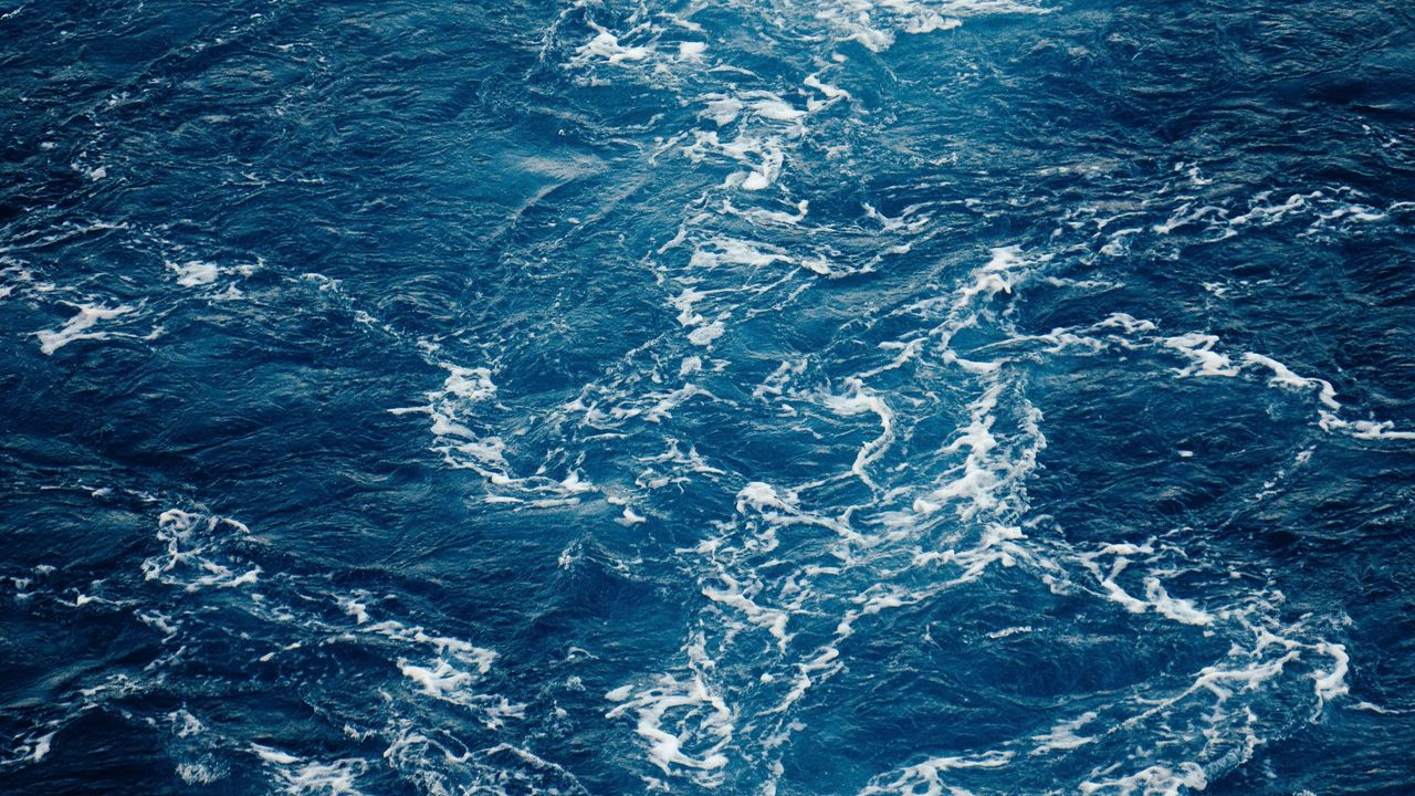 Wallpaper sea, water, foam, waves